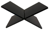 Hopysgiien Black Book Stand - Acrylic Open/Closed Book Display Stand for Bibles, Cookbooks, Magazines, Textbooks, Recipe Holders & Picture Display Hopysgiien
