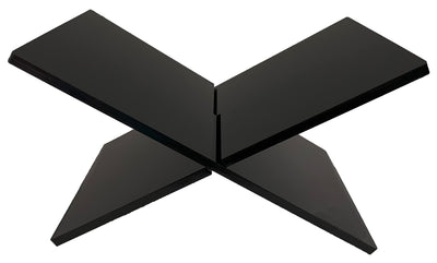 Hopysgiien Black Book Stand - Acrylic Open/Closed Book Display Stand for Bibles, Cookbooks, Magazines, Textbooks, Recipe Holders & Picture Display