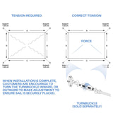 E&K Sunrise 14' x 18' Sun Shade Sail Rectangle Canopy Shade Cover UV Block for Patio Backyard Garden Outdoor (Beige) E&K