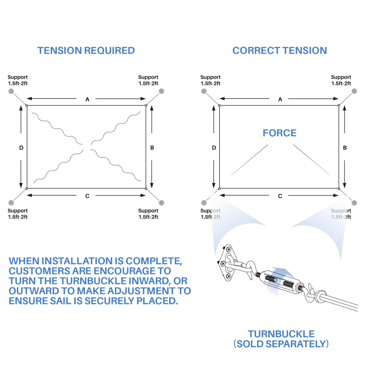 E&K Sunrise 16' x 20' Sun Shade Sail Rectangle Canopy Shade Cover UV Block for Patio Backyard Garden Outdoor (Gray) E&K