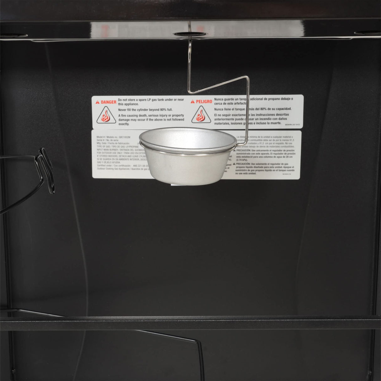 Grill Boss Propane 3 Burner Gas Grill, Portable BBQ w/Lid, Wheels & Side Shelves, Black GRILLBOSS