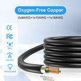 HUSTIAN Tesla Charger Extension Cable Compatible with Tesla Model X/Y/3/S, 20ft EV Charging Extension Cable 110-240V 48A Tesla EV Charger Extension Cords HUSTIAN