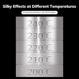 AMOLEN Silk PLA Filament Mercury Silver, 3D Printer Filament 1.75mm for 3D Printing 1kg(2.2lbs) Spool Compatible with Most FDM Printer AMOLEN