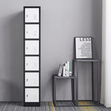 iCHENGGD Metal Locker 6 Door Tall Employee Storage Locker Office Storage Lockers with Combination Lock, Locker Storage Cabinet for Home Gym Office School iCHENGGD