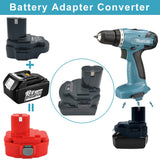JFQWLE Adapter Compatible with Makita 18V LXT Lithium Battery BL1830 BL1850 BL1860 BL1840 to Replacement for Makita 18 Volt Ni-Cd/Ni-Mh Cordless Tool Battery JFQWLE