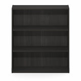 Furinno Basic Book Shelf, 3-Tier Bookshelf, Cube Storage Organizer Bookcase with Open Shelf, 7 x 24 x 26, for Living Room, Bedroom, Home Office, Espresso Furinno