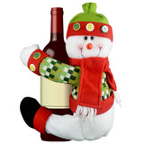 Christmas Tree Topper Snowman,Unique Holiday Xmas Decorations Funny Home Decor,Also Be Used As Curtain Tie and Hugger Wine Bottle,Red White Green Hongsome
