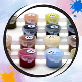 Ledgebay Paint by Numbers Kit for Adults: Bamboo Tiger Paint by Number Kit – Full Set of Acrylic Replacement Paints – Vacuum Sealed for Freshness – Exact Match for Unframed and Framed Kits Ledgebay