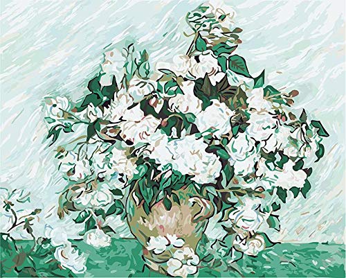 Roses - Paint by Number Kit - 16"x20" (40x50cm) - DIY Acrylic Painting Home Decor My Paint by Numbers