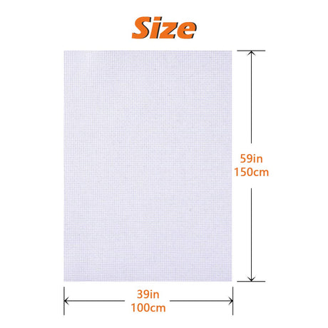 Papillon Classic Reserve Aida Cross Stitch Fabric, 14 Count White Cotton Cloth for Embroidery (59 x 39 Inch) Papillon