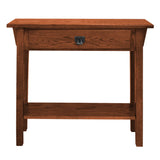Leick Home 9057-RS Mission Console Entryway, Sofa Table, Made with Solid Wood, for Living Room, Hallway, Office, Bedroom, Russet Finish, 10 in x 30 in x 28 Leick Home