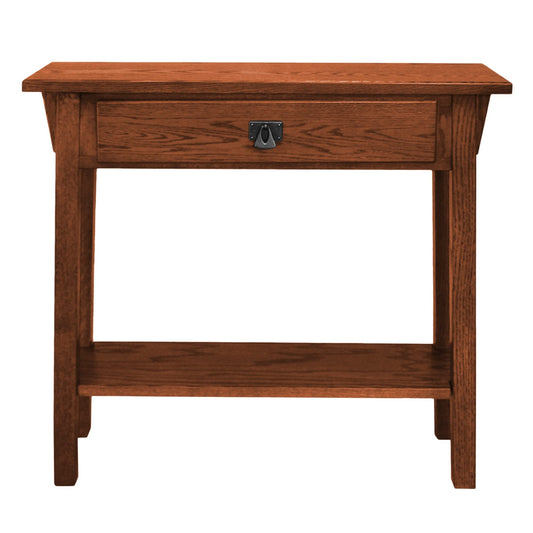 Leick Home 9057-RS Mission Console Entryway, Sofa Table, Made with Solid Wood, for Living Room, Hallway, Office, Bedroom, Russet Finish, 10 in x 30 in x 28 - WoodArtSupply