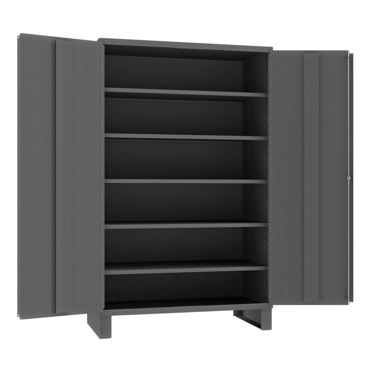 Durham Welded 14 Gauge Steel Heavy Duty Cabinet, JC-482478-5S-95, 700 lbs Capacity, 24" Length x 48" Width x 78" Height, 5 Shelves - WoodArtSupply