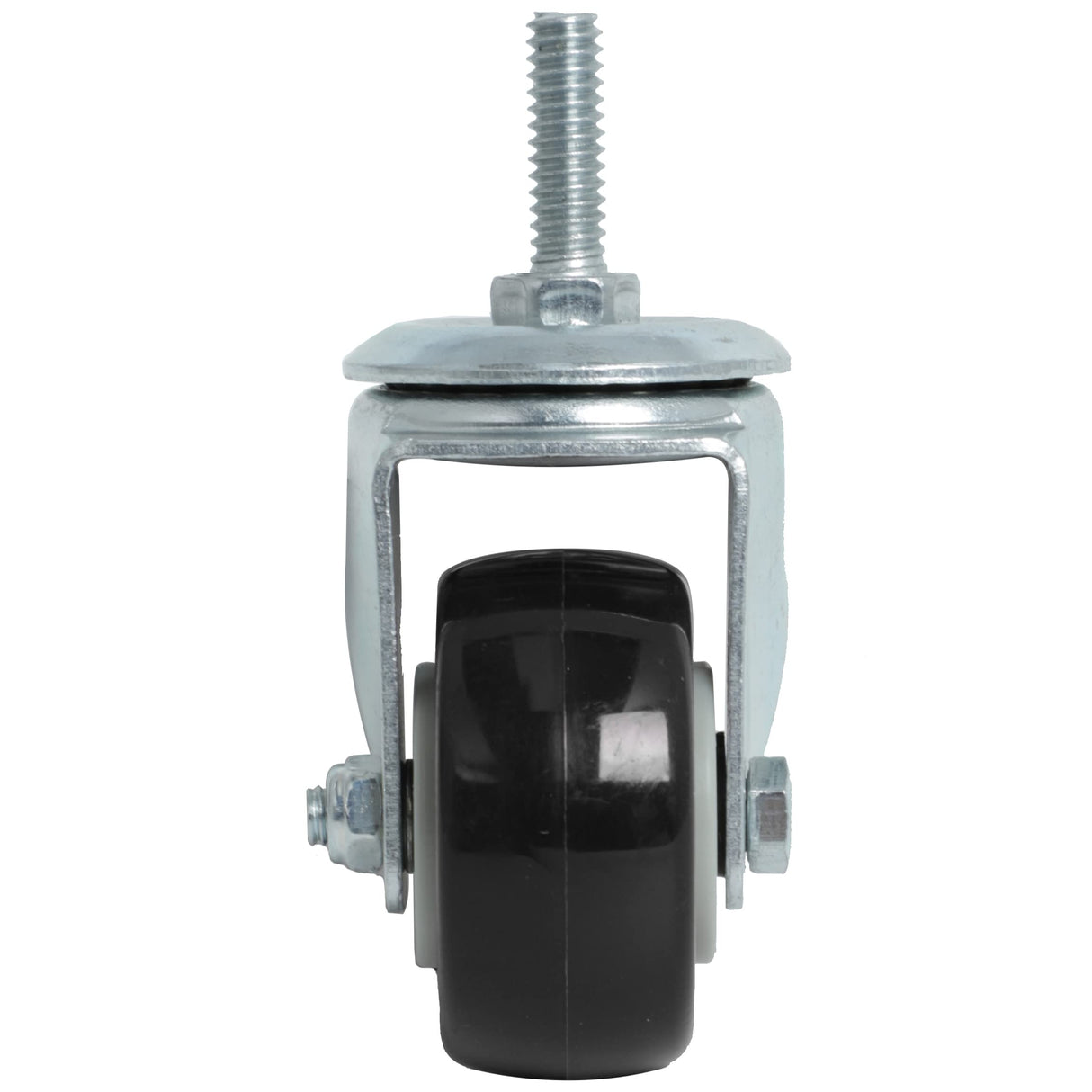 Finnhomy Stem Caster Wheels 2 Inch Heavy Duty Threaded Swivel Casters 1/4" - 20 x 1 Set of 4 for Wire Shelve Wheels P Anti-wear Smooth Casters, Black Finnhomy