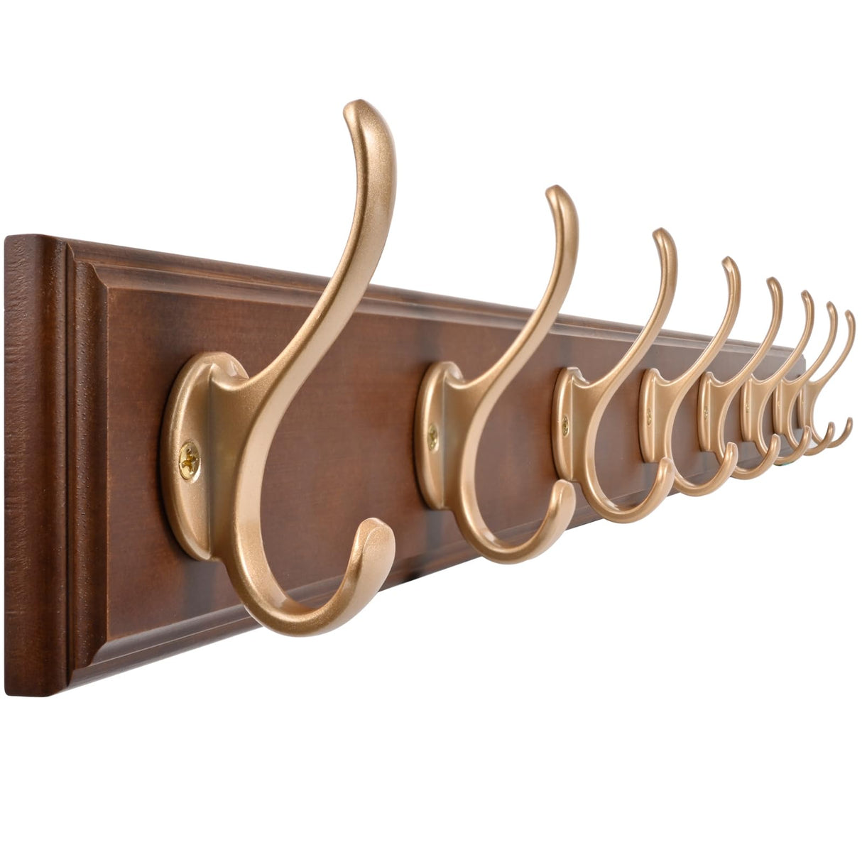 ZAYBOD Rustic Coat Hooks Wall Mount, Large 39.4 Inch Long Coat Rack for Garage & Entryway, Heavy Duty Organizer with 8 Hooks, Farmhouse Wooden Wall Decor for Jackets, Hats, Bags ZAYBOD