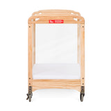 Child Craft Safe Haven Daycare Evacuation Wooden Compact Portable Crib with 4" Casters, Features Clearview End Panels, Durable Wood Construction, Easy Grib Handles, Fits Through Doorways (Natural) Child Craft