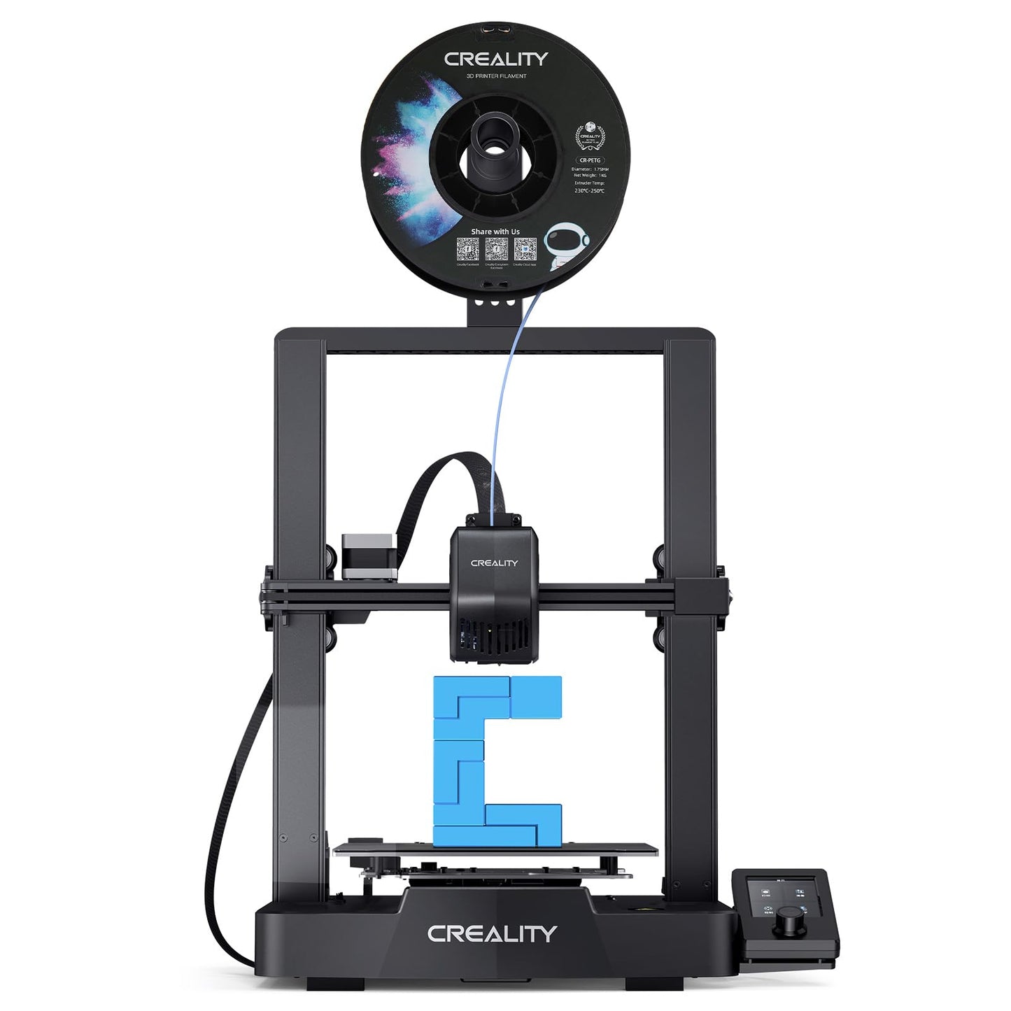 Creality Ender 3 V3 SE 3D Printer, 250mm/s Faster FDM 3D Printers with CR Touch Auto Leveling, Sprite Direct Extruder Auto-Load Filament Dual Z-axis & Y-axis, Printing Size 8.66 * 8.66 * 9.84 - WoodArtSupply