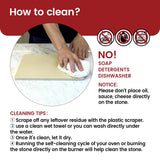 K ROCKSHEAT Pizza Stone Round 16 Inch for Grill and Oven, Large Cordierite Baking Stone for Bread, Safe Circular Cooking Stone for Grill 16", Easy to Clean K ROCKSHEAT