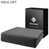 Edenleaf Oversized Blanket 120x120 Inches, Giant Huge Companion for Bed, Sofa,Travel and Camping, Extra Large Big Soft Blanket Fits The Whole Family and Outdoors, Dark Grey 10'x10' Edenleaf