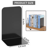 VFINE Bookends 1 Pair, Bookends for Shelves, Metal Black Book Ends for Shelves, Book Ends for Heavy Books, Book Shelf Holder for Home Office VFINE