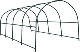 Benefit-USA Multi-Size Large Garden Support Arch Frame Climbing Plant Arch Arbor for Flowers/Fruits/Vegetables (15.9'X7'X7.2'), Green Benefit-USA