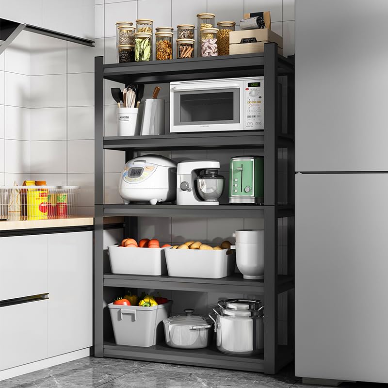 Welfiya 36" W Garage Shelving,5-Tier Heavy Duty Shelving Unit,3000LBS Adjustable Metal Storage Shelves,Storage Rack Units for Industrie,Shed,Warehouse,Basement,Black,36" W x 16" D x 72" H Welfiya