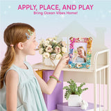 Klever Kits Mosaic Photo Frame Craft Kits, DIY Mosaic Kits for Kids 6 Years Old Girl Birthday Gift Summer Activities, Make Your Own Picture Frame Arts and Crafts for Kids Klever Kits