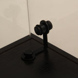 Zacis Glass Display Cabinet with Lights and Lock, 4-Tier Display Case Curio Cabinet with Glass Door, Floor Standing Showcase for Living Room Bedroom Home Office 31" W x 14.3" D x 64.5" H Zacis