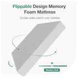 Novilla King Mattress, 12 Inch Foam Mattress in a Box, High Density Base Foam for a Cozy Sleep, Pressure Relief, Medium Plush King Size, Reversible Novilla