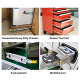 2pcs Heavy Duty Locking Drawer Slide, Steel Metal Full Extension Drawer Slides Side Mount 40" 48" 56" 64" 72" 80", 400 Lb Load Capacity, for Retrofitting Motorhomes/Roll Out Shelves (Size : 64in(160c Generic