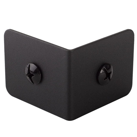 Keenkee 4 Set 2 x 2 x 1.5 Inch Metal Corner Protectors for Furniture, Decorative Corner Brackets Black for Wood, Boxes, Farmhouse, Barn Door, Wood Frame, Trunk, Table, Desk keenkee