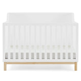 GAP babyGap Oxford 6-in-1 Convertible Crib - Greenguard Gold Certified, Bianca White/Natural Delta Children