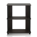 Furinno JAYA 3-Tier Walnut Bookcase with Simple Design Furinno