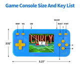 Handheld Game Console for Kids Preloaded 240 Retro Video Games, Portable Gaming Player with Rechargeable Battery 3.0" LCD Screen, Mini Arcade Electronic Toy Gifts for Boys Girls YOROSY