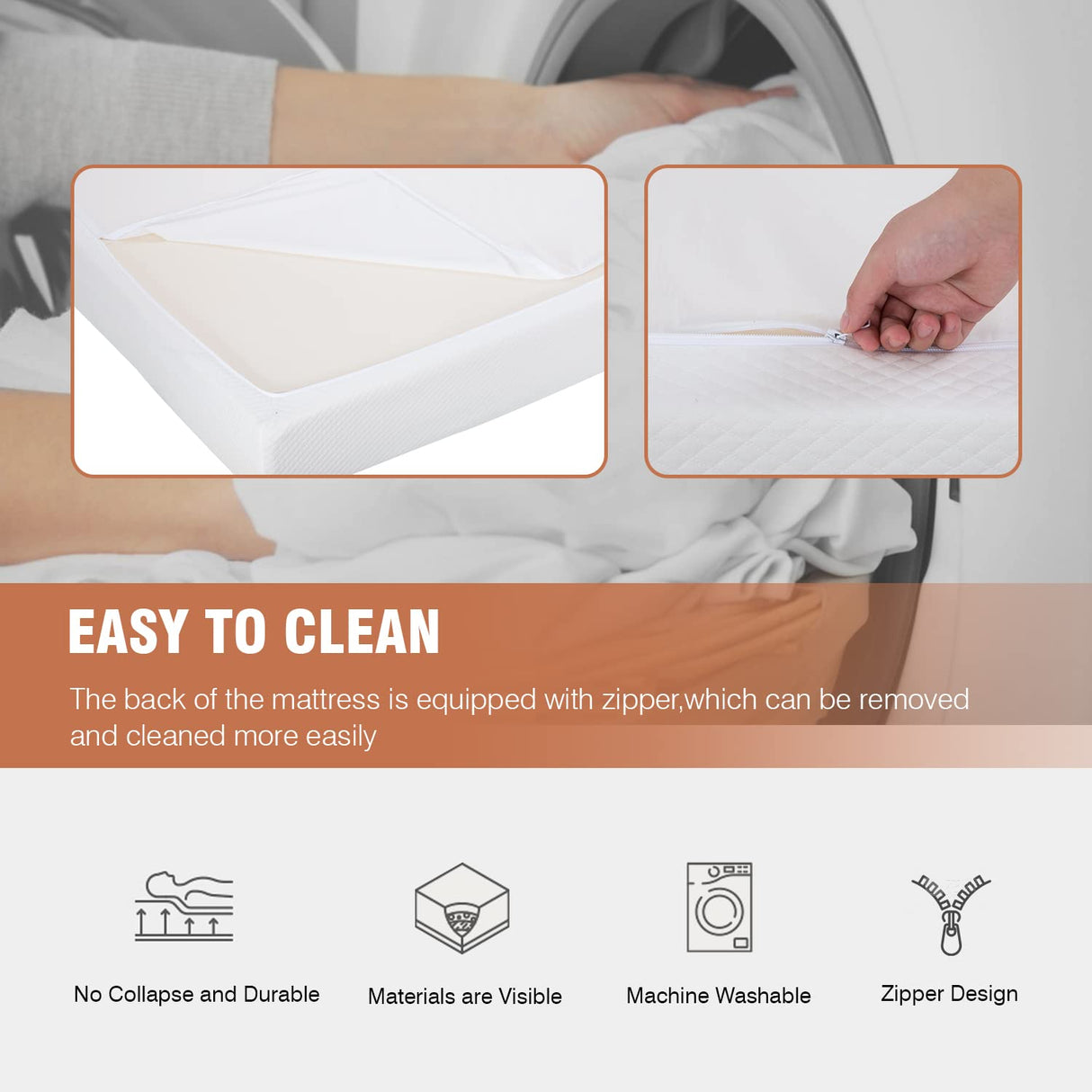 PayLessHere 5 Inch Twin Gel Memory Foam Mattress Fiberglass Free/CertiPUR-US Certified/Bed-in-a-Box/Cool Sleep & Comfy Support/Medium Firm mattresses PayLessHere