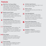 Dimplex 60 Inch Slim Built-in Linear Electric Fireplace | Shallow 4-Inch Depth with Multi-Fire Color Technology, Remote and Acrylic Crystal Ember Bed Included - Sits Flush in Most Home Frames DIMPLEX