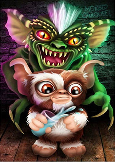 MMAHD 5D DIY Diamond Art Painting Kits for Adults Full,Fairy Monster Full Drill Embroidery Paintings Rhinestone Pasted DIY Painting Cross Stitch Arts Crafts for Home Wall Decor 11.8×15.8Inches