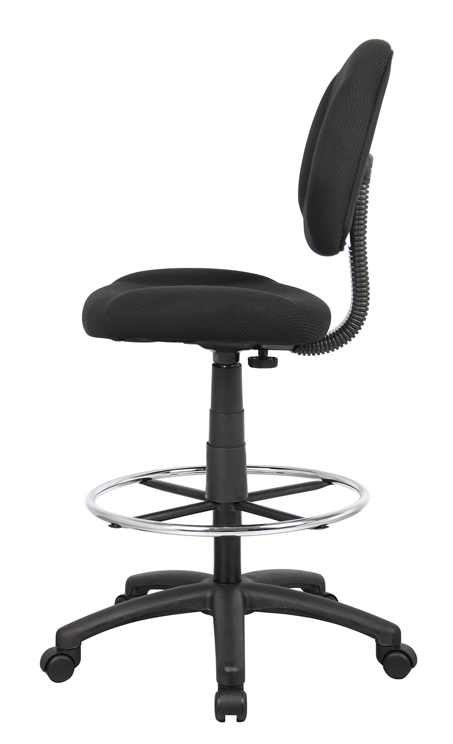 Boss Office Products Ergonomic Works Drafting Chair without Arms in Black