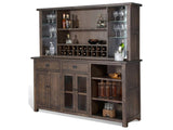 Sunny Designs Homestead 80" Transitional Wood Hutch and Buffet in Tobacco Leaf Sunny Designs