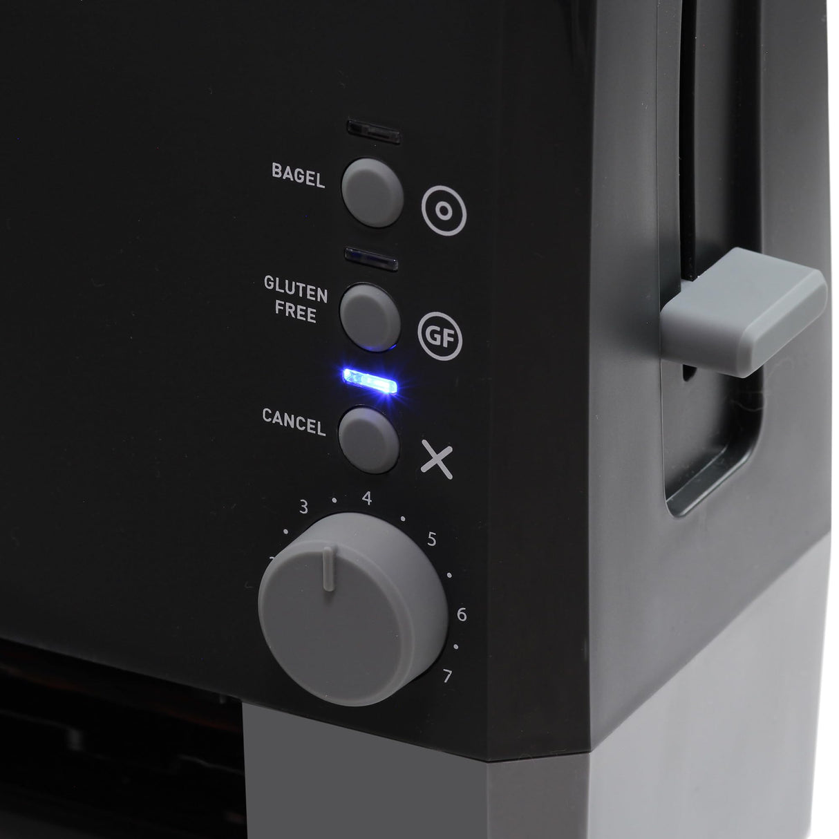 West Bend 77224 Toaster 2 Slice QuikServe Wide Slot Slide Through with Bagel and Gluten-Free Settings and Cool Touch Exterior Includes Removable Serving Tray, Black West Bend