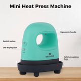 MECOLOUR Heat Press Mini Machine, Small Heat Press Iron with 3 Heat Settings, Heating Evenly for Crafts, T-Shirt, Shoes, Hats,Caps, Pillows and More Heating Transfer Projects MECOLOUR