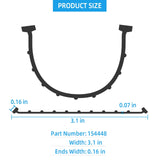 Pluden Garage Door Seal Replacement Wayne Dalton Garage Door 154448, 20 Feet Garage Door Bottom Weather Seal for Weather Stripping Fit 20 feet Wide Doors Pluden