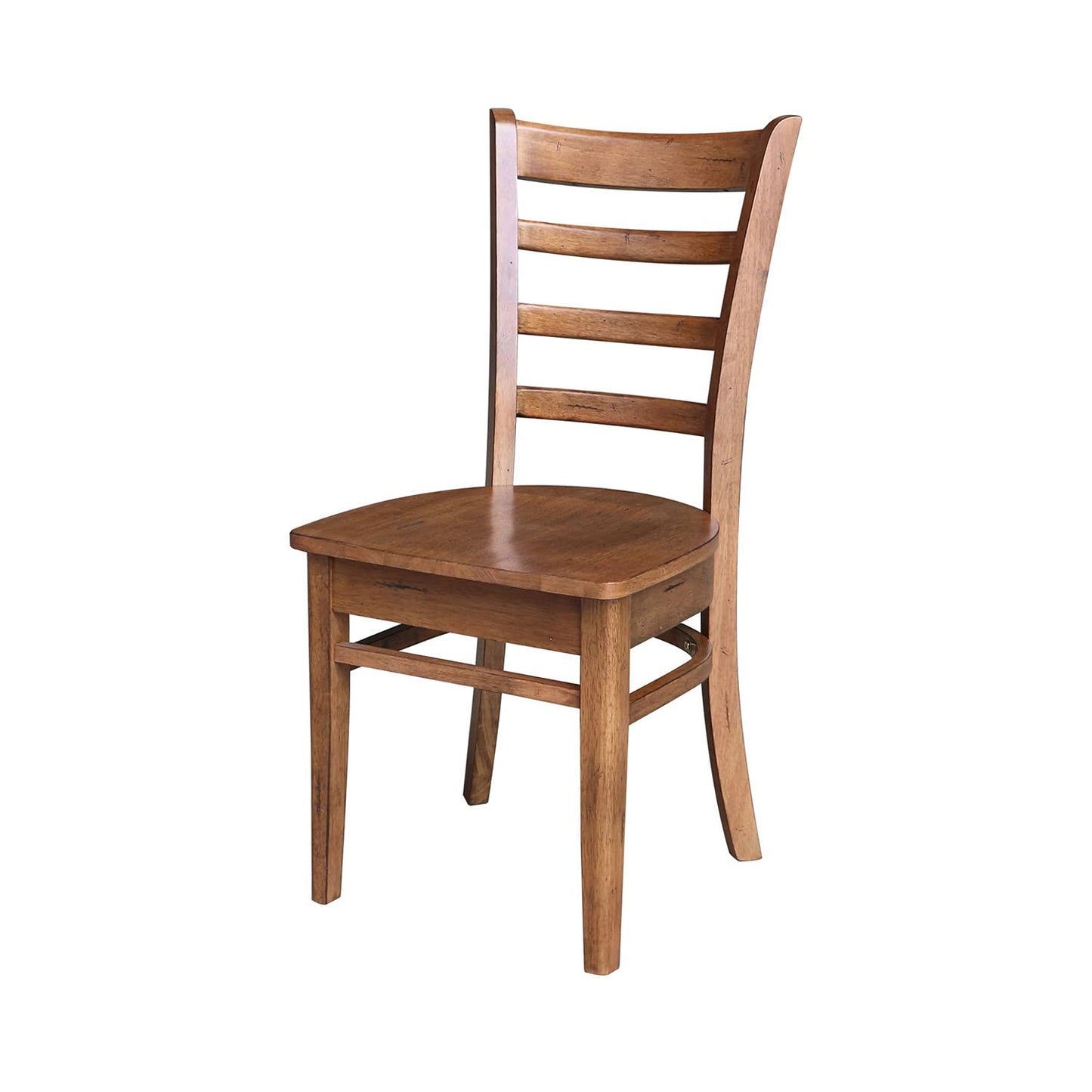 IC International Concepts Emily Side Chairs, Dining Height, Brown - WoodArtSupply