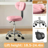 XUEGW Office Drafting Chair with Back Support and Footrest Multi-Purpose Office Desk Chair, Home Chair Thick Seat Cushion for Home Bar Kitchen Shop XUEGW