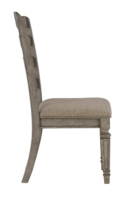 Signature Design by Ashley Lodenbay Classic Farmhouse Weathered Dining Chair, Set of 2, Antique Gray