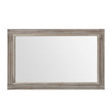 YOSHOOT Hand-Made Wooden Spliced Wall Mirror for Bathroom, Rustic Farmhouse Vanity Mirror, Décor Wall Art, Solid Wood Frame, Vertical or Horizontal Hanging YOSHOOT