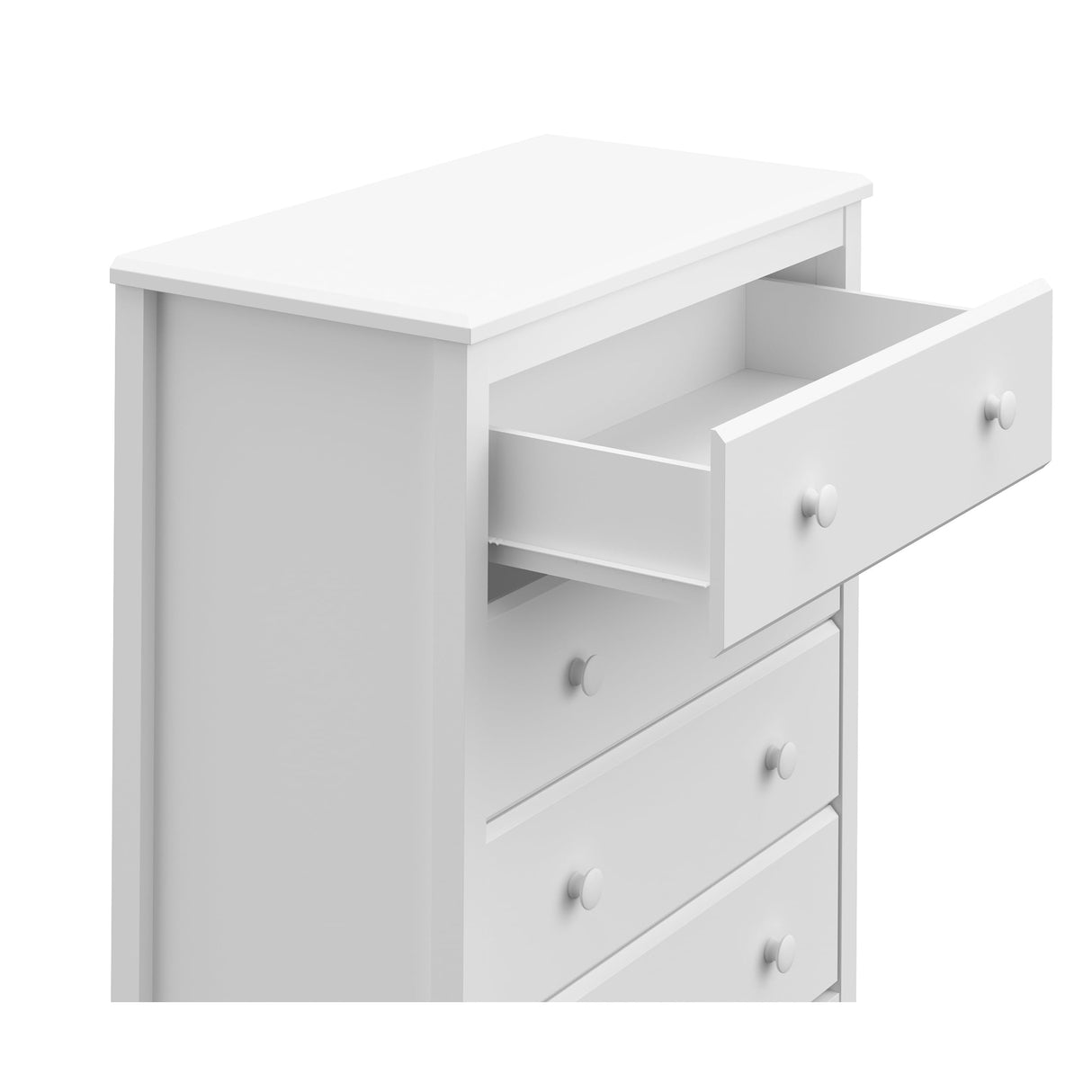 Storkcraft Alpine 4 Drawer Chest (White) – GREENGUARD Gold Certified, Dresser For Nursery, 4 Drawer Dresser, Kids Dresser, Nursery Dresser Drawer Organizer, Chest of Drawers Storkcraft