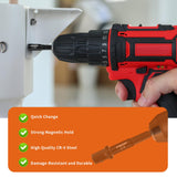 FTIHTRY 39Pcs Magnetic Nut Driver Set for Impact Drill, Metric & SAE Magnetic Impact Drill Driver Bit, 1/4" Hex Shank, Fully Magnetic Hex Nut Driver Drill Bit Master Kit FTIHTRY