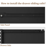 RoyalCraft Black 6 Drawer Dresser, Fluted Modern Wood Dresser, Double Chest of Drawers, Long Dresser for Bedroom TV Stand Storage Cabinet for Living Room RoyalCraft