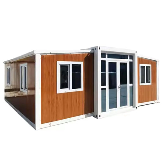 Tiny Expandable Prefab House to Live in 1 Bathroom, 3 Bedrooms & 1 Kitchen- Foldable House, Container Home, Portable House, Tiny House for Small Family, Modular Guest House – 20FT